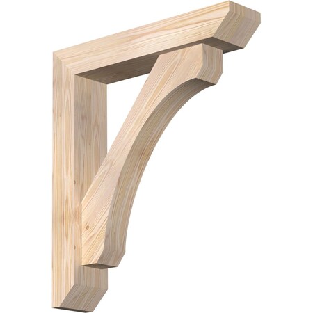Ekena Millwork Legacy Slat Smooth Bracket w/ Offset Brace, Douglas Fir, 5 1/2"W x 26"D x 30"H BKT0604X26X30LEC06SDF